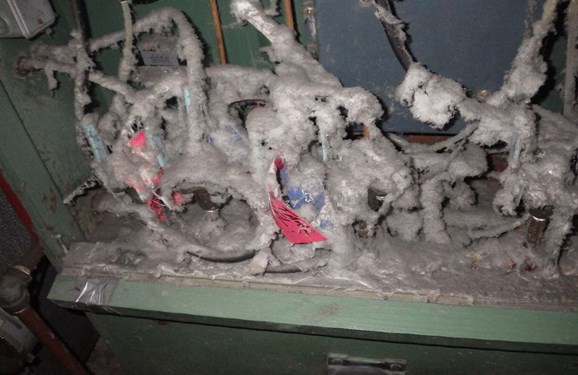 Figure 13.0 Backside Of Line R 4 Operator’S Station Before Decontamination